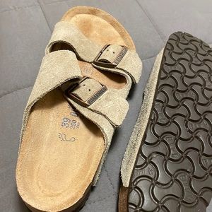 New Birkenstocks. House worn only. Too small.